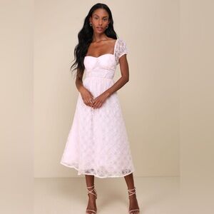 Lulus Pink Midi Dress